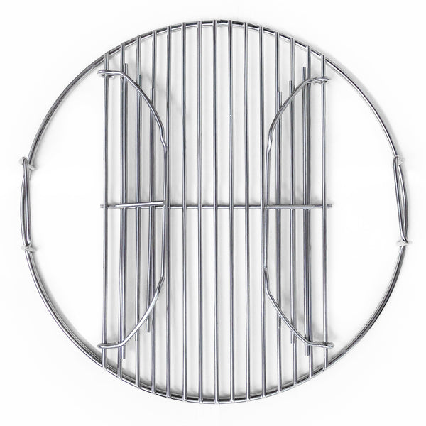 14 Inch 201 Stainless Steel Charcoal Grill Cooking Replacement Grate now with Hinges - Compatible with Weber 14" Smokey Joe
