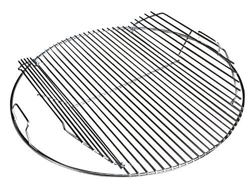 22 Inch 201 Stainless Steel 4mm Hinged Grilling / Cooking Replacement 22” grill grate - For use in 22" Weber Charcoal Grills - Kettle Charcoal BBQ Grilling Accessories