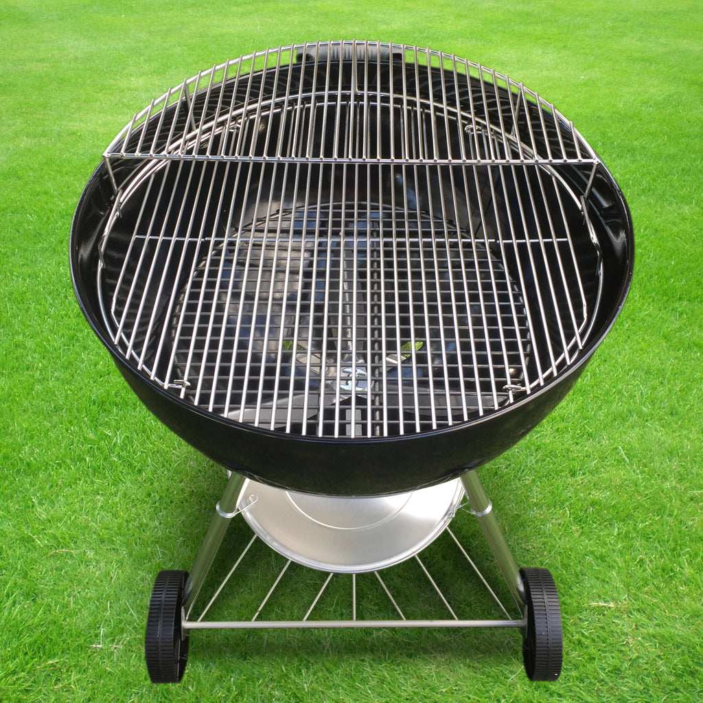 The Original 'Upper Deck' Stainless Steel Grilling Rack/Warming  Rack/Smoking Rack/Charcoal Grill Grate- Use with Weber 22 inch Kettle Grill-  Charcoal Grilling Accessories and Grill Tools Grill Rack? 
